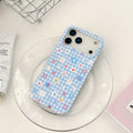 Floral Gingham & Sparkling Daisy Grip MagSafe Phone Case