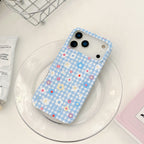 Floral Gingham & Sparkling Daisy Grip MagSafe Phone Case