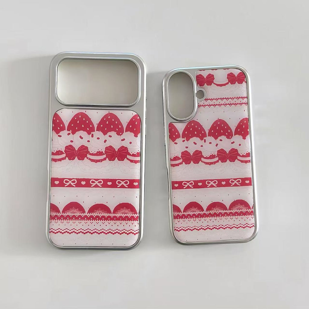Vintage Strawberry Lace Phone Case