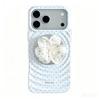 3D Ripple & Lily Flower MagSafe Phone Case