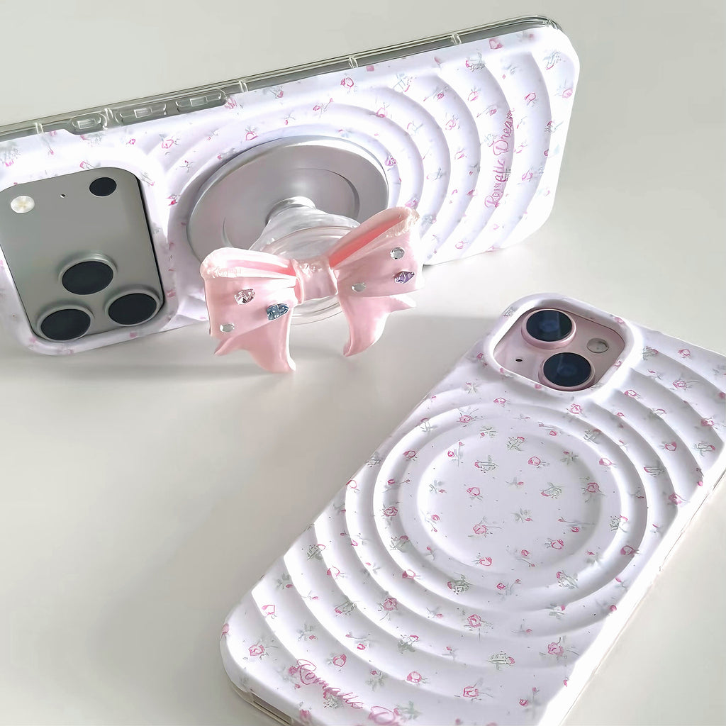 3D Ripple & Ribbon Balletcore MagSafe Phone Case