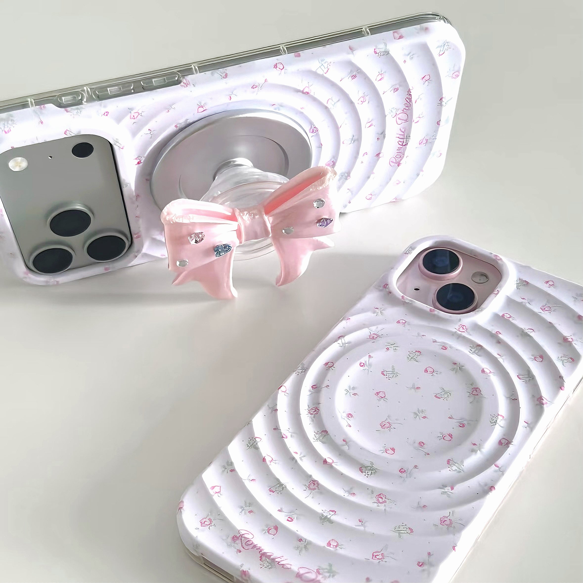 3D Ripple & Ribbon Balletcore MagSafe Phone Case
