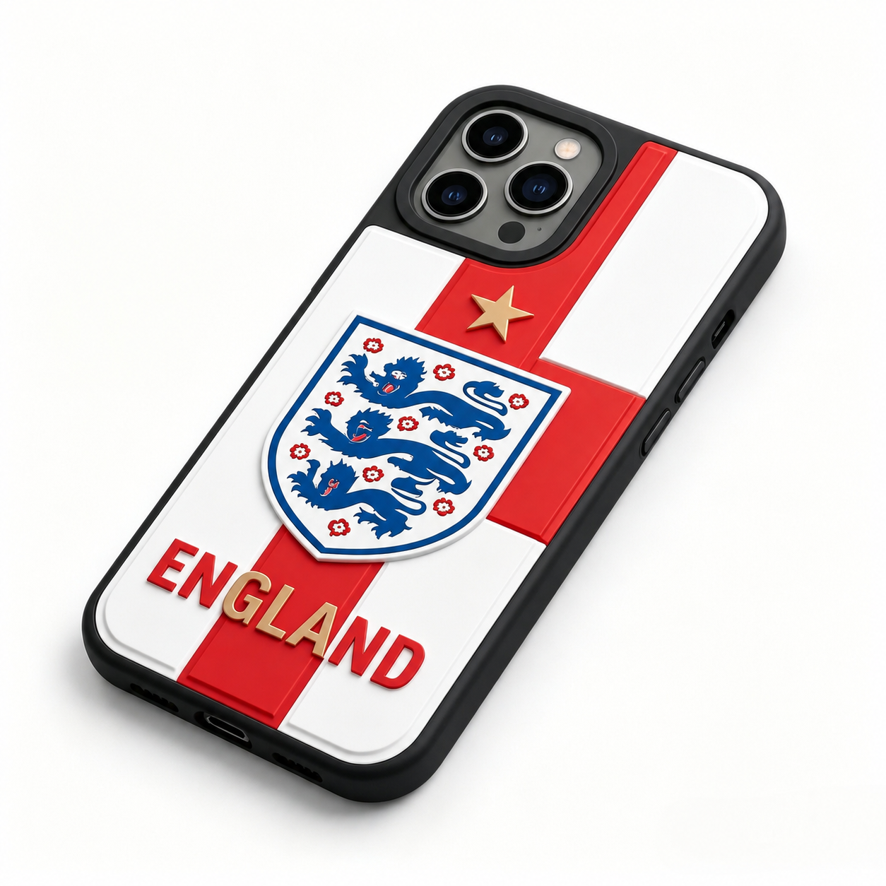 3D Textured World Cup National Team Phone Case – High-Impact Soccer Fan Edition