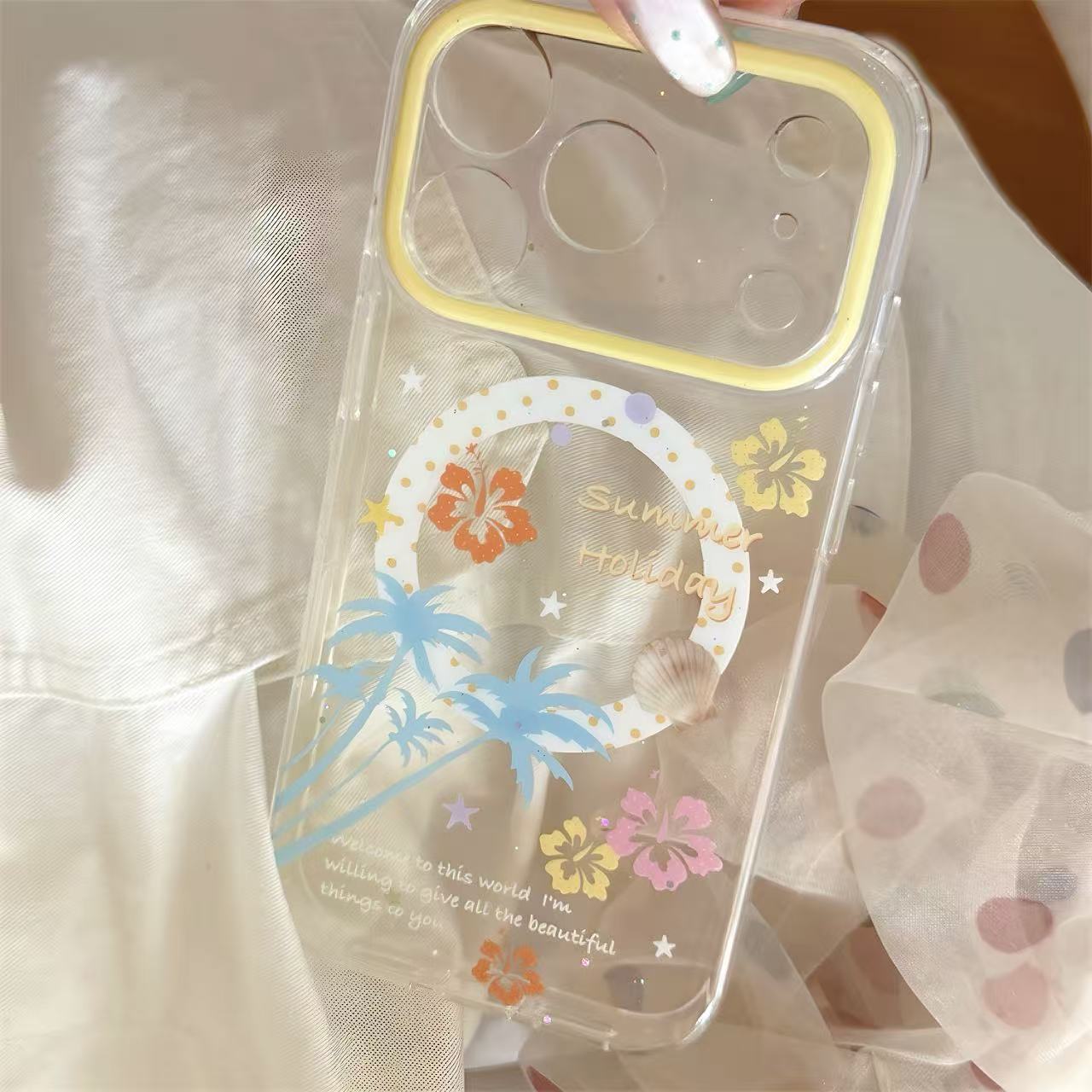 Aesthetic Beach Vacation MagSafe Phone Case