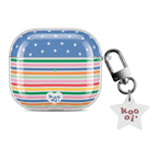 Korean Style Rainbow Stripe AirPods Case