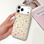 Cute Colorful Floral Clear Phone Case
