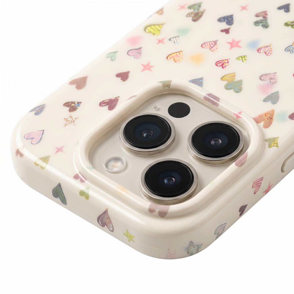 Creamy Colorful Heart Phone Case