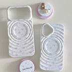 3D Ripple & Pearl Bear MagSafe Phone Case