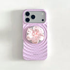 3D Ripple & Lily Flower MagSafe Phone Case