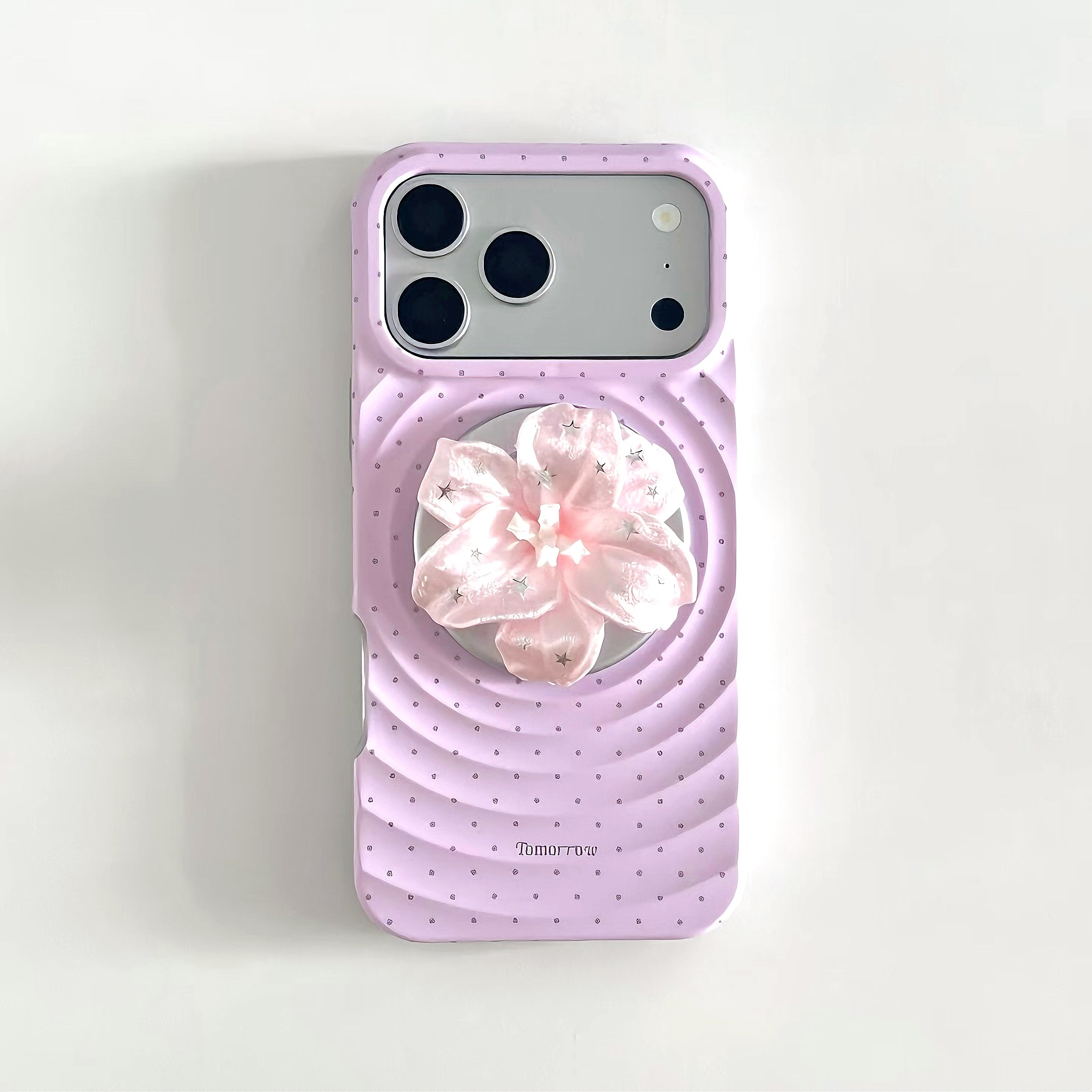 3D Ripple & Lily Flower MagSafe Phone Case