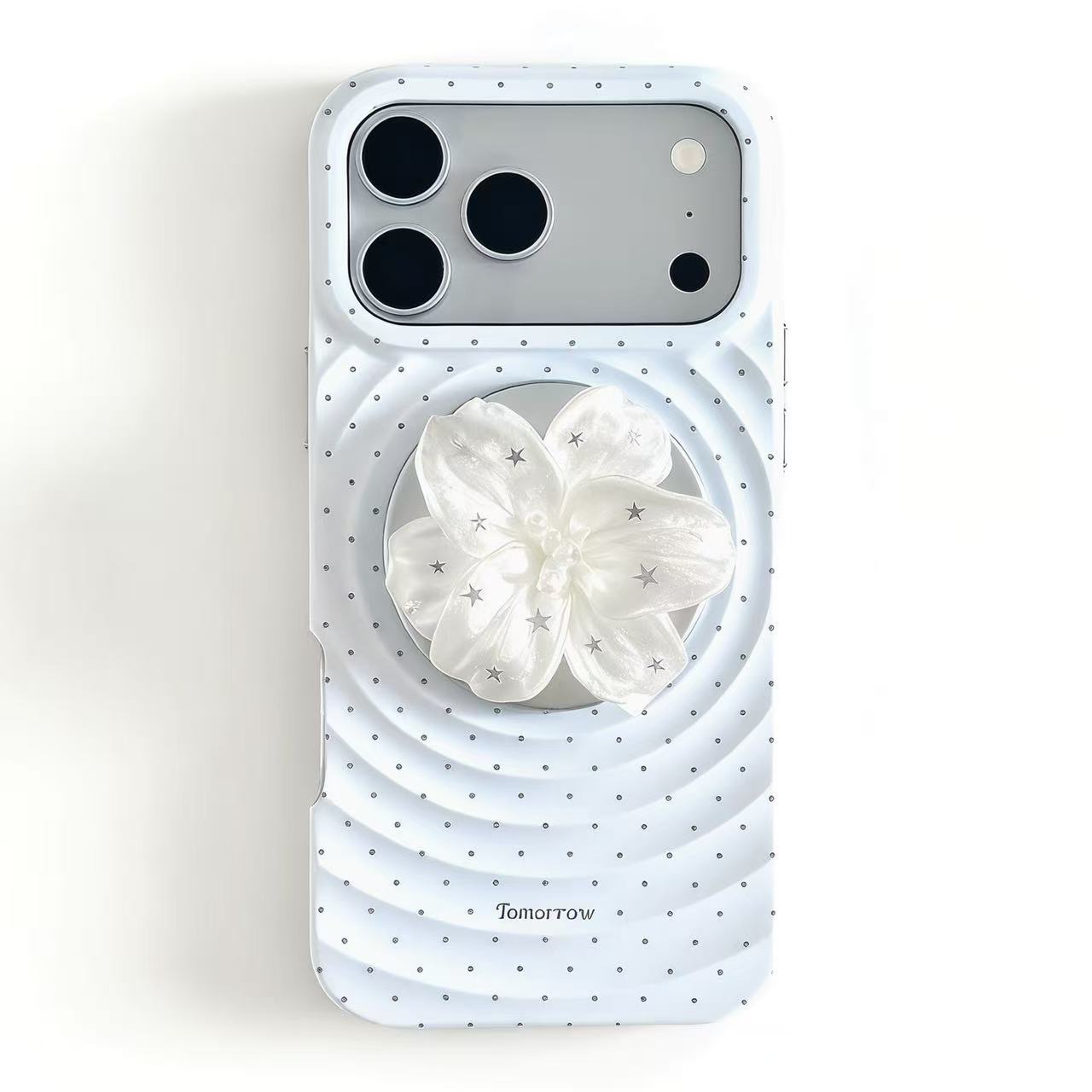 3D Ripple & Lily Flower MagSafe Phone Case