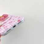 Floral Gingham & Sparkling Daisy Grip MagSafe Phone Case