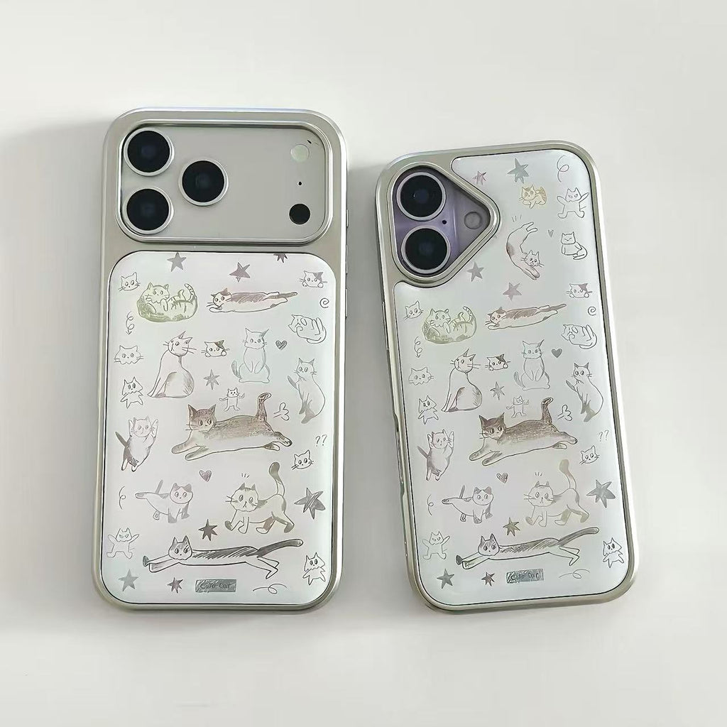 Vintage Sketch Kitten Phone Case