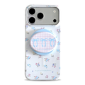 Pastel Blue & Pink Floral MagSafe Phone Case