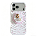 3D Ripple & Pearl Bear MagSafe Phone Case