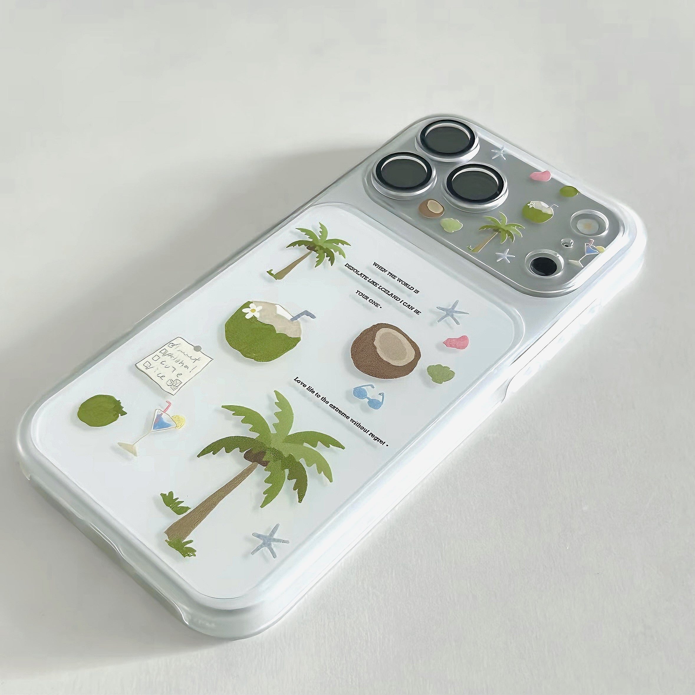 Tropical Island Coconut Tree Phone Case