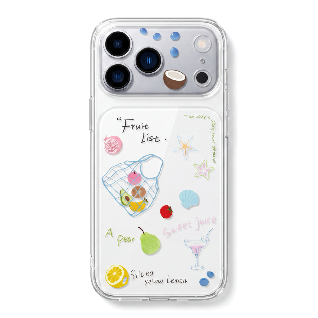 Coastal Vacation Cute Fruit Market Phone Case