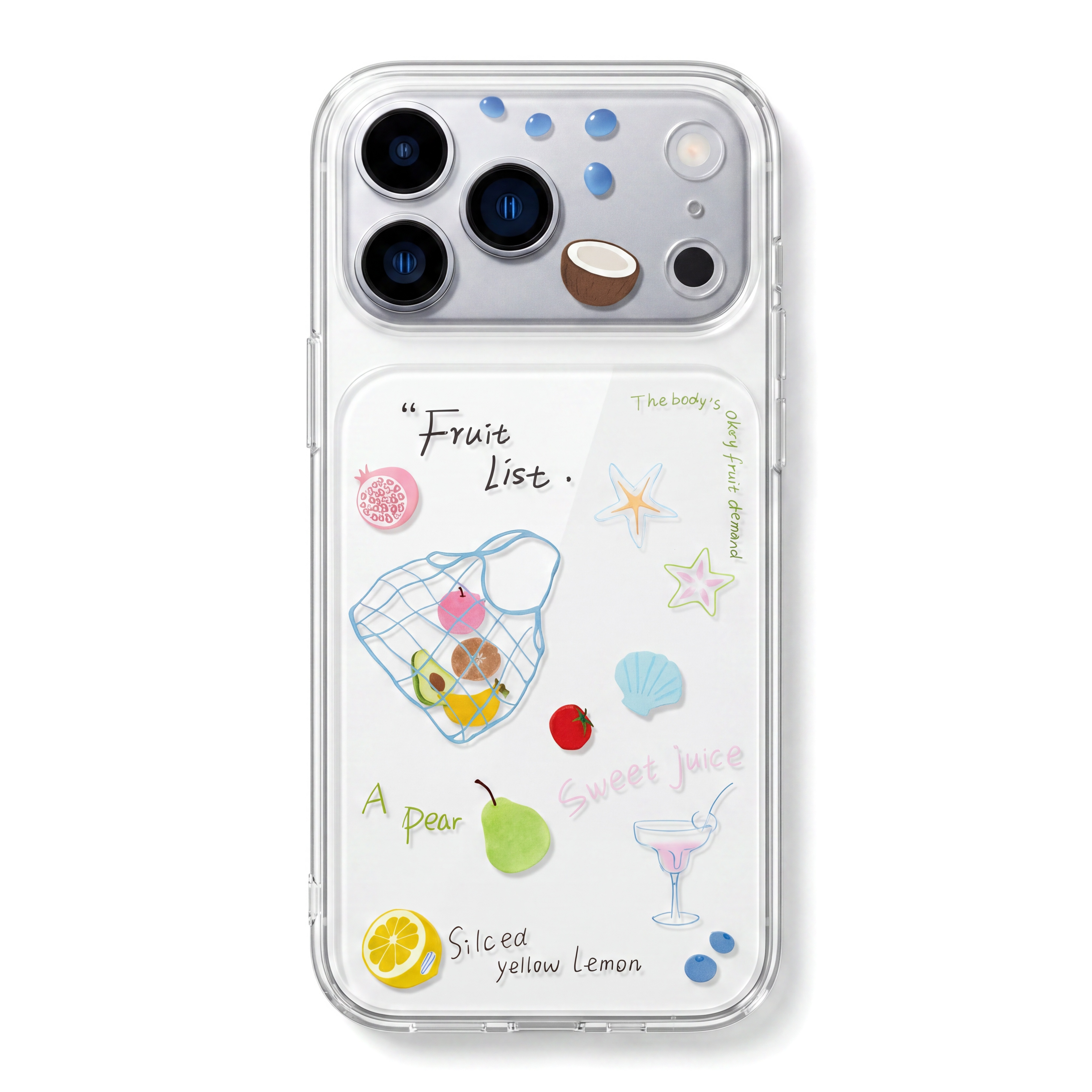 Coastal Vacation Cute Fruit Market Phone Case