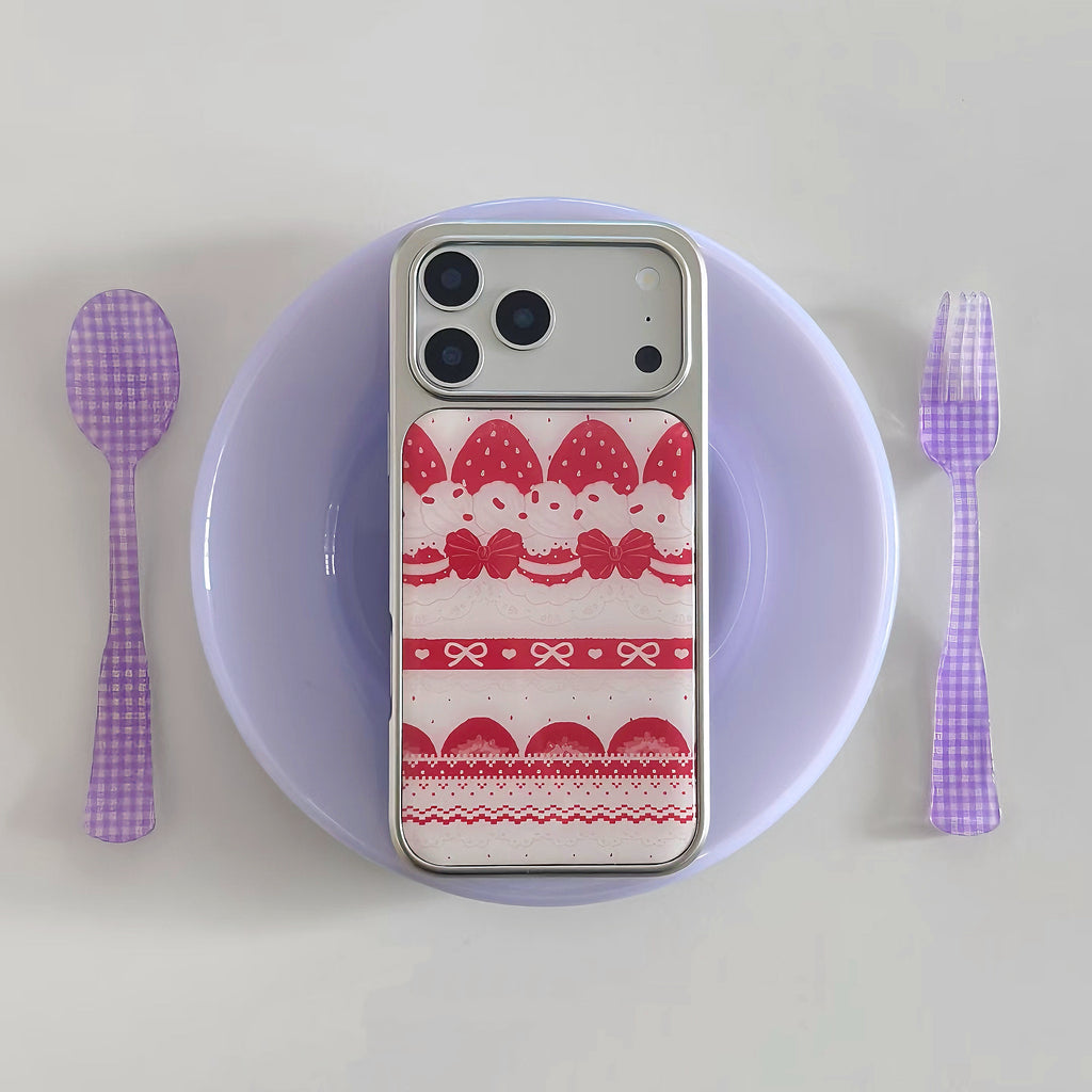 Vintage Strawberry Lace Phone Case
