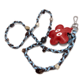 Y2K Dopamine Flower Woven Crossbody Phone Strap with Googly Eyes