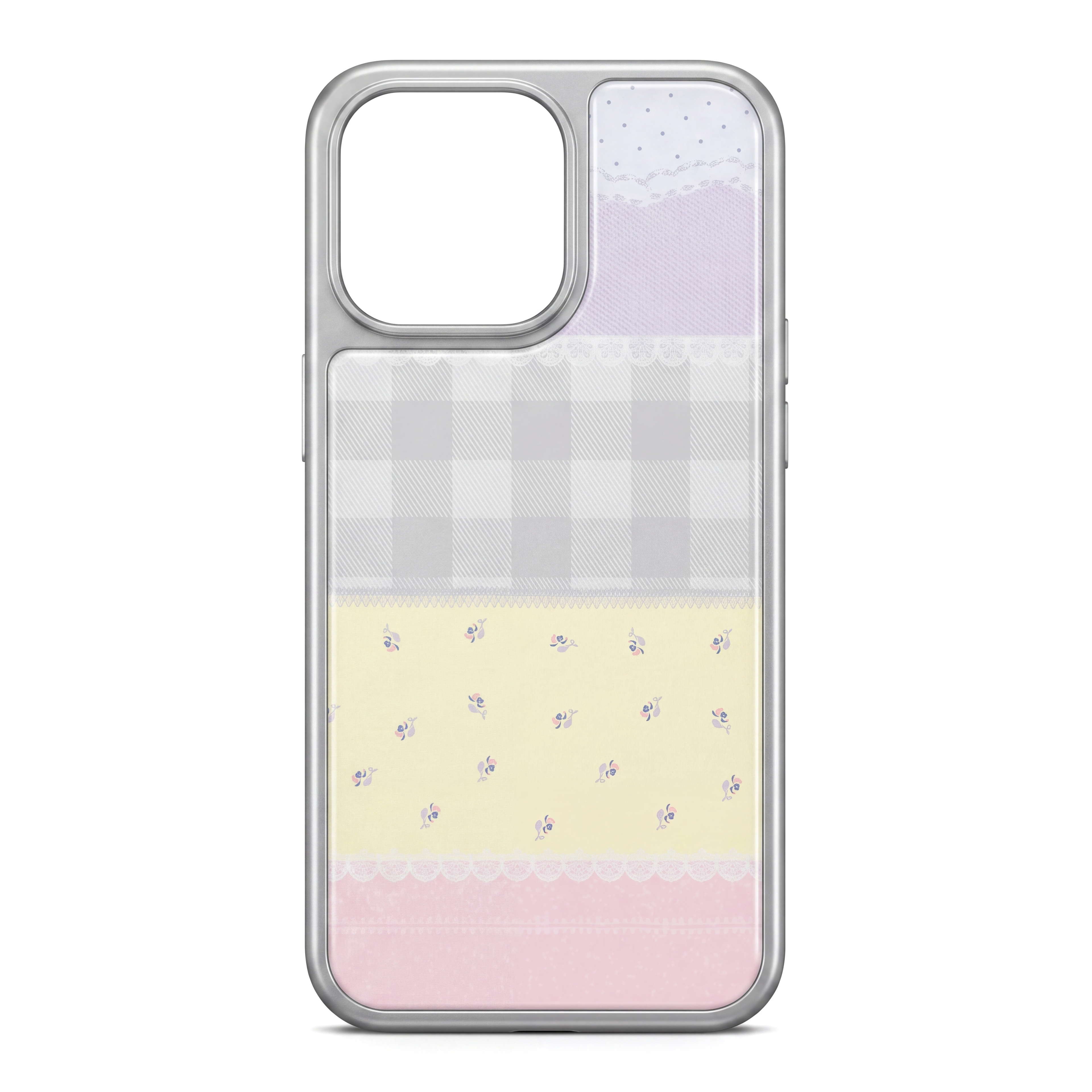 Pastel Patchwork & Floral Phone Case