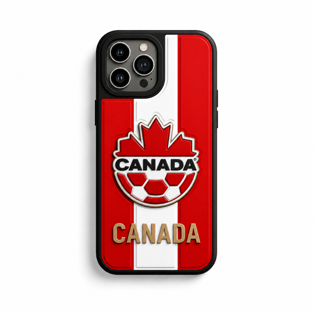 3D Textured World Cup National Team Phone Case – High-Impact Soccer Fan Edition