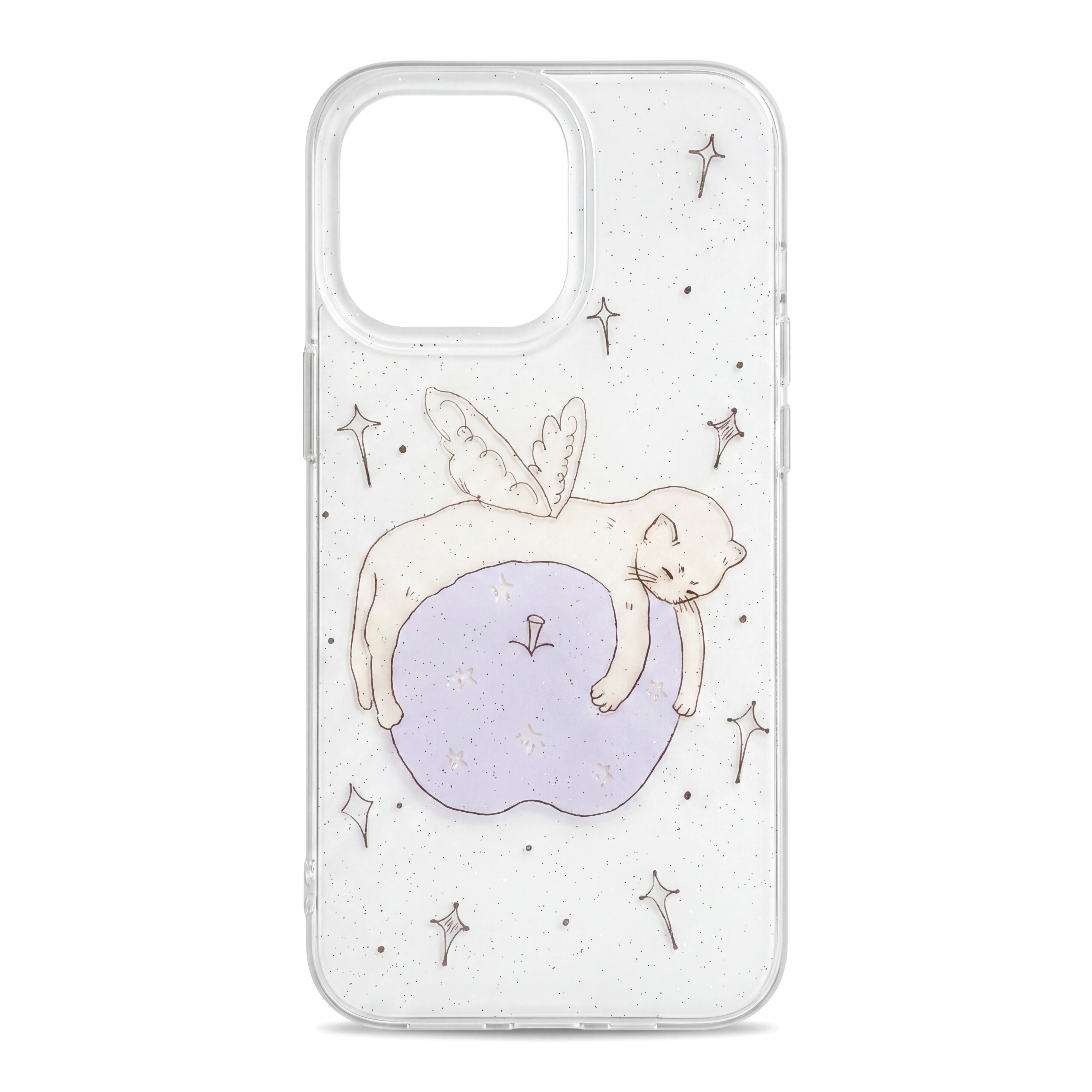 Dreamy Cat Glitter Phone Case