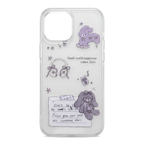 Lavender Bunny & Bows Phone Case