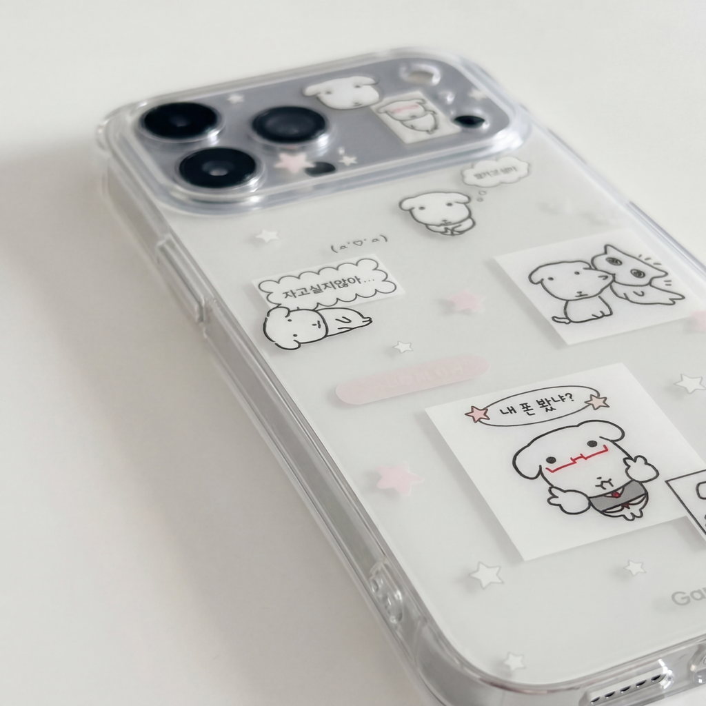 Cute Korean Puppy Phone Case