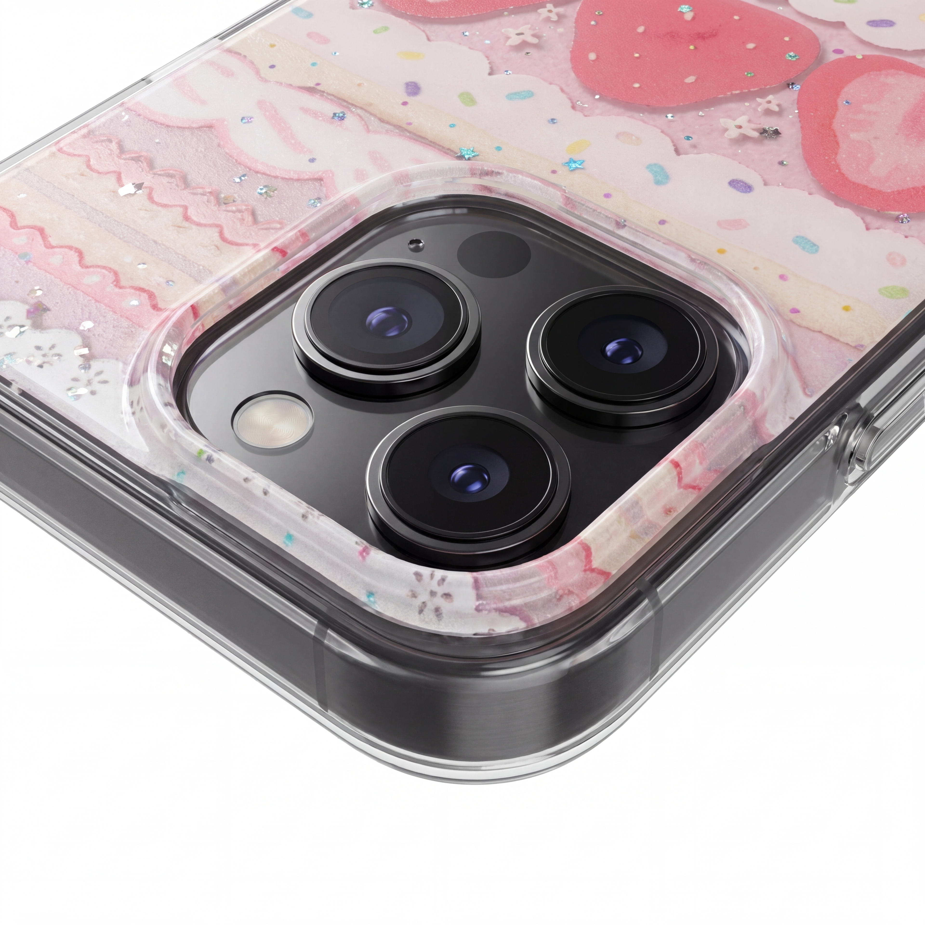Strawberry Creamy Cake Lace Phone Case