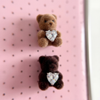 Pink Polka Dot Phone Case | Teddy Bear & Bow