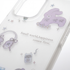 Lavender Bunny & Bows Phone Case