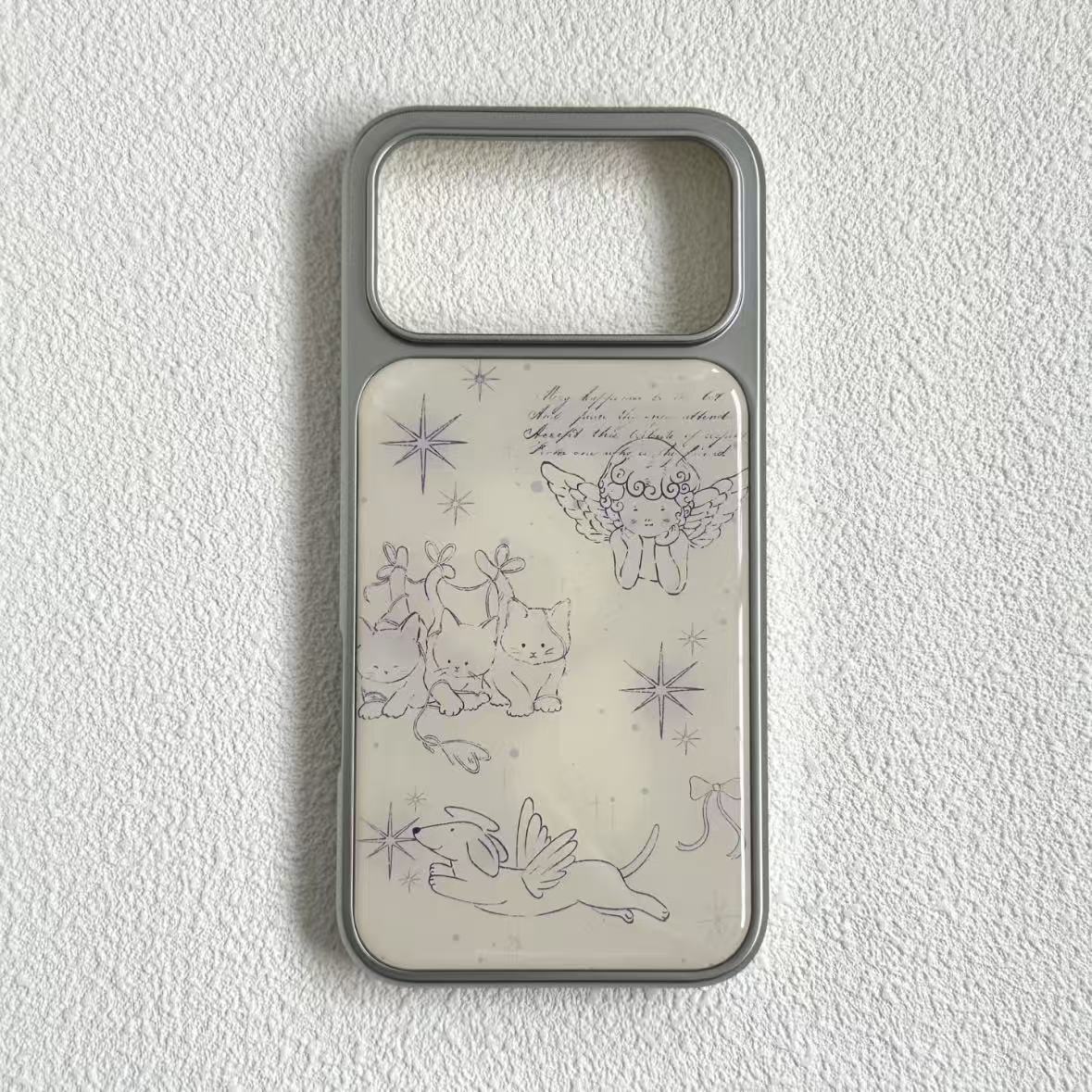 Vintage Angel & Cat Phone Case