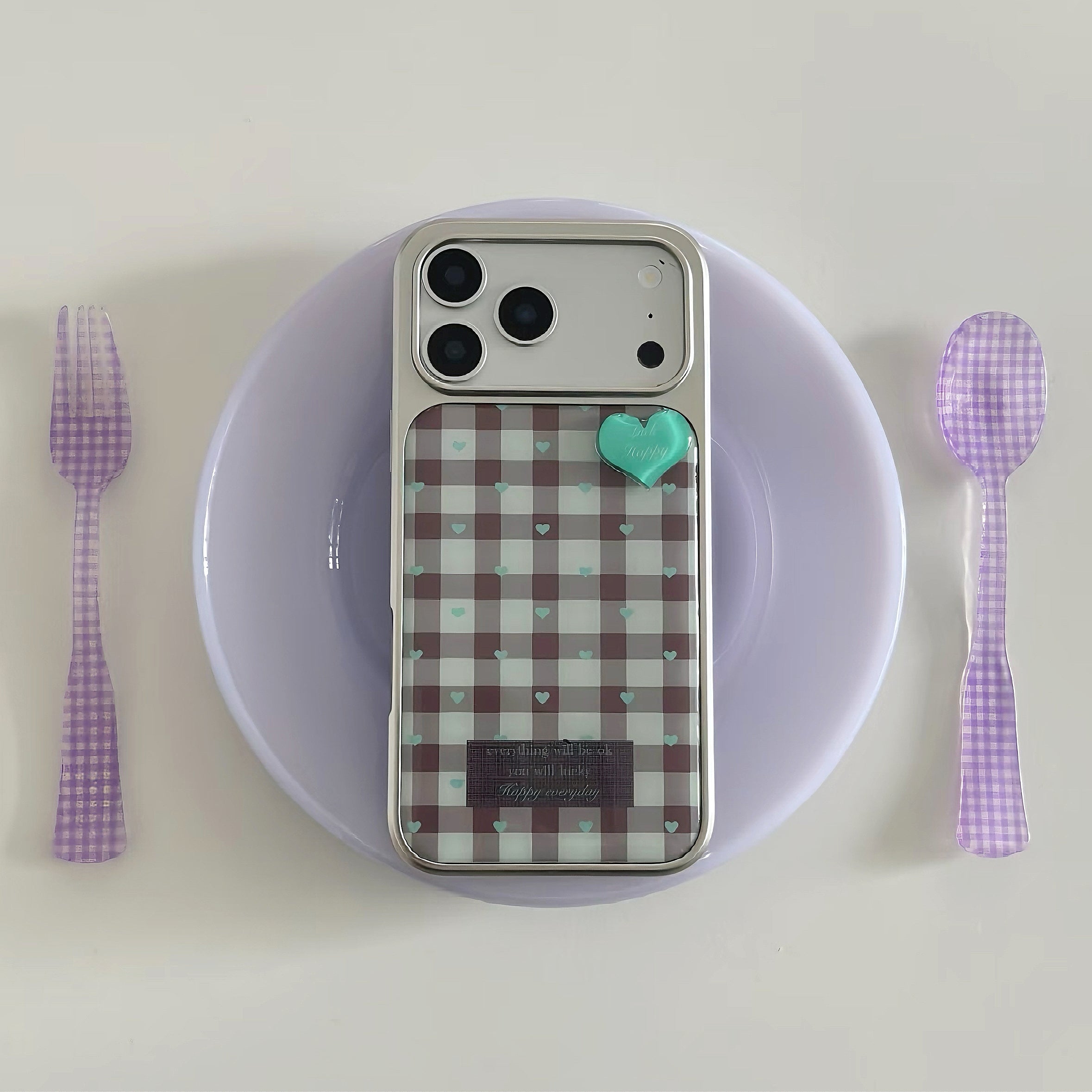 Dopamine Plaid Checkered Phone Case
