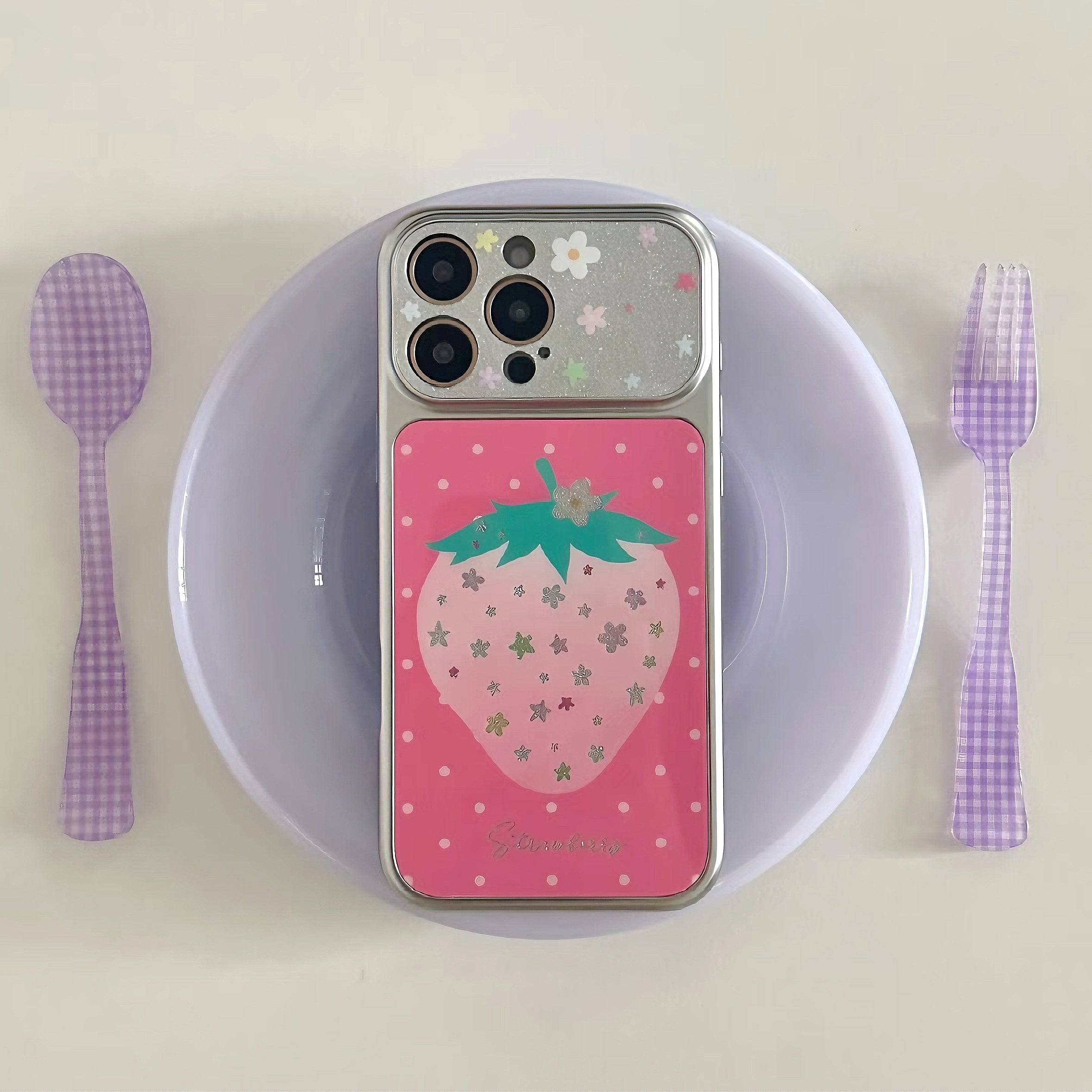 Glitter Strawberry Sparkle Phone Case