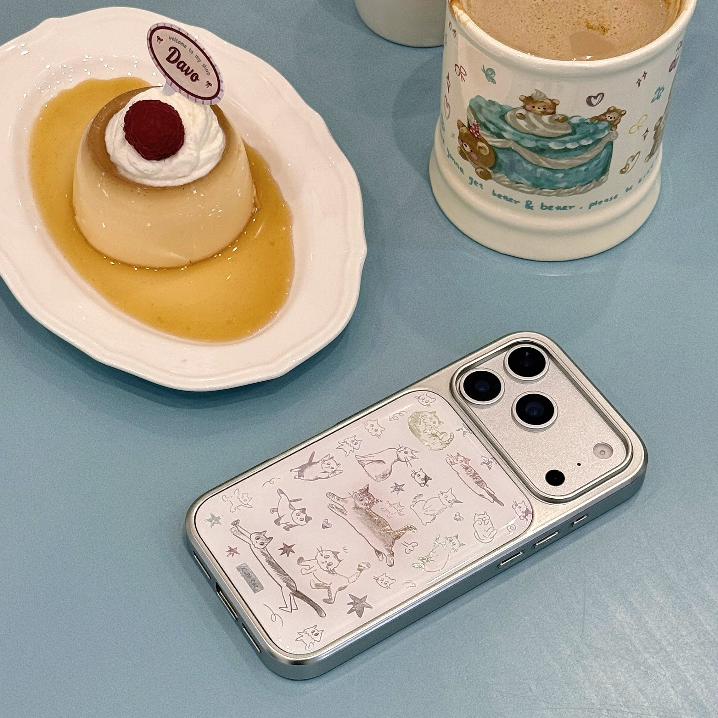 Vintage Sketch Kitten Phone Case