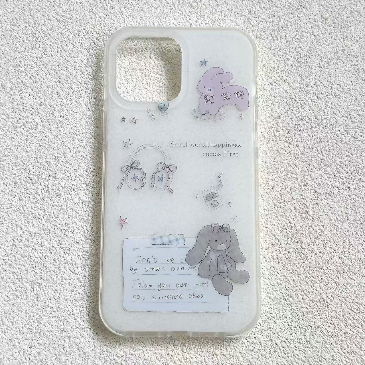 Lavender Bunny & Bows Phone Case