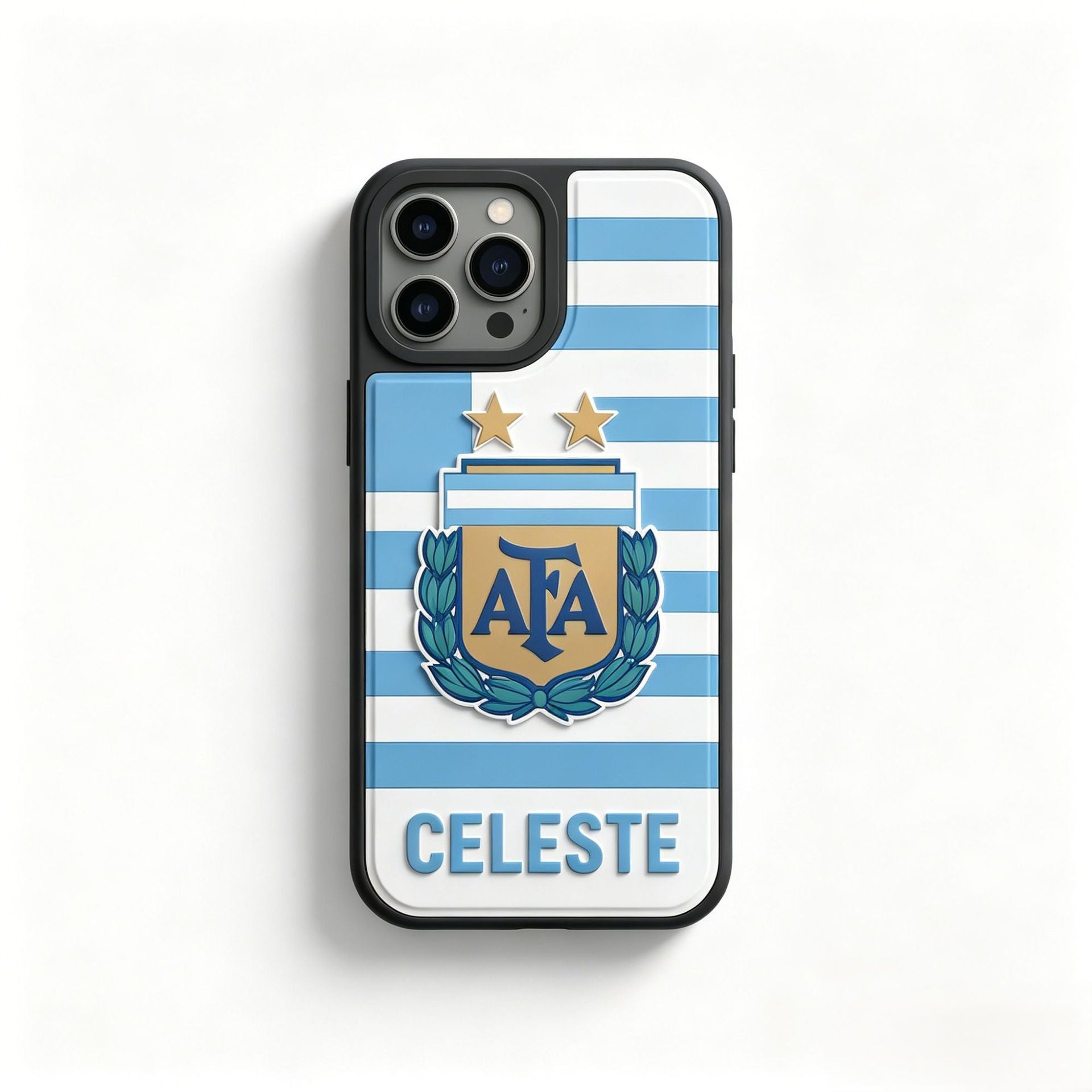 3D Textured World Cup National Team Phone Case – High-Impact Soccer Fan Edition