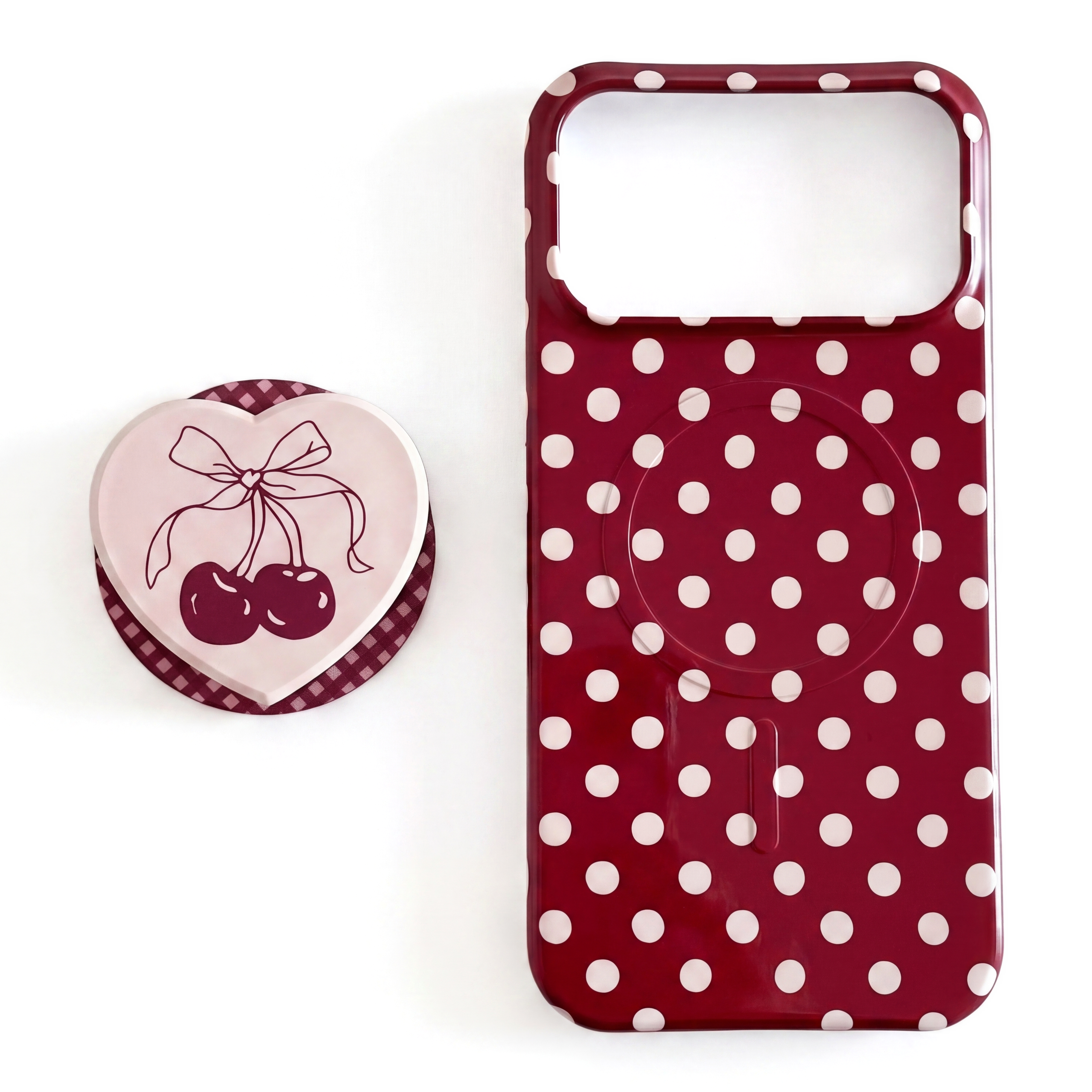 Cherry Polka Dot MagSafe Phone Case