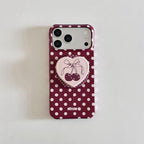 Cherry Polka Dot MagSafe Phone Case