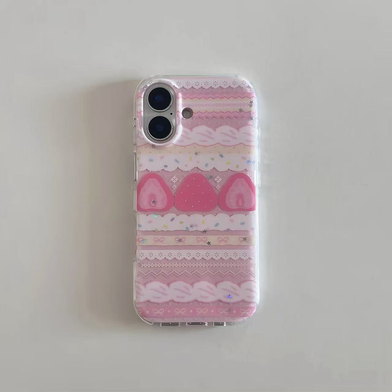 Strawberry Creamy Cake Lace Phone Case