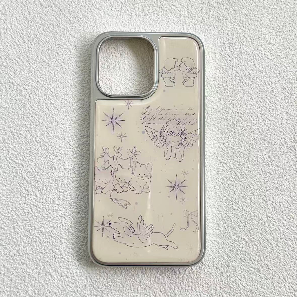 Vintage Sketch Angel Phone Case