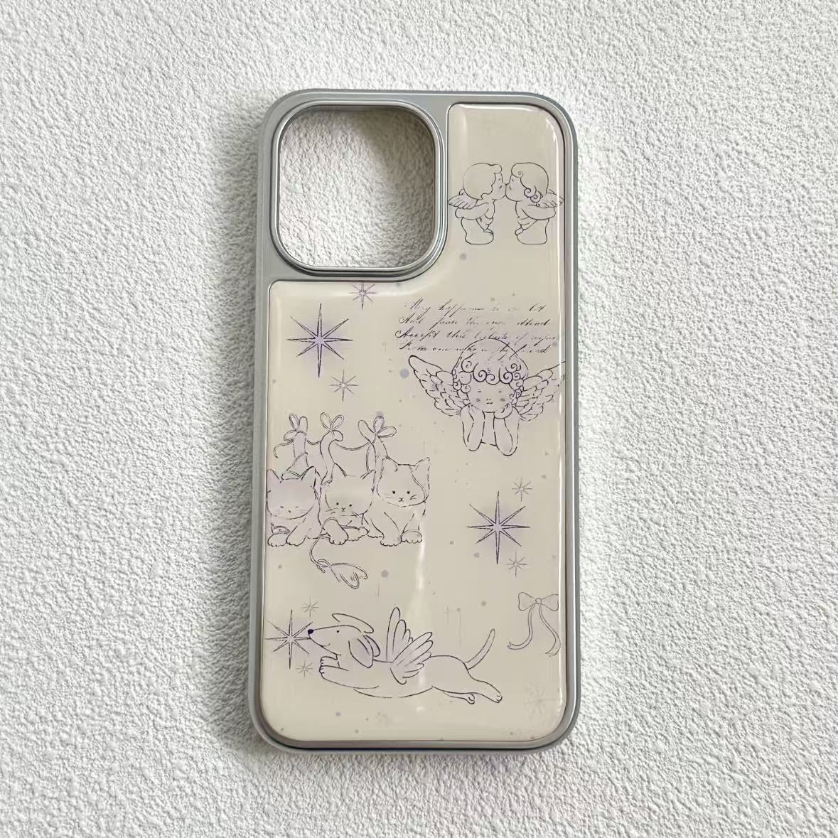 Vintage Sketch Angel Phone Case