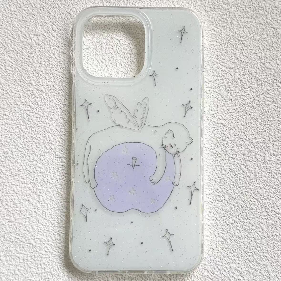 Dreamy Cat Glitter Phone Case
