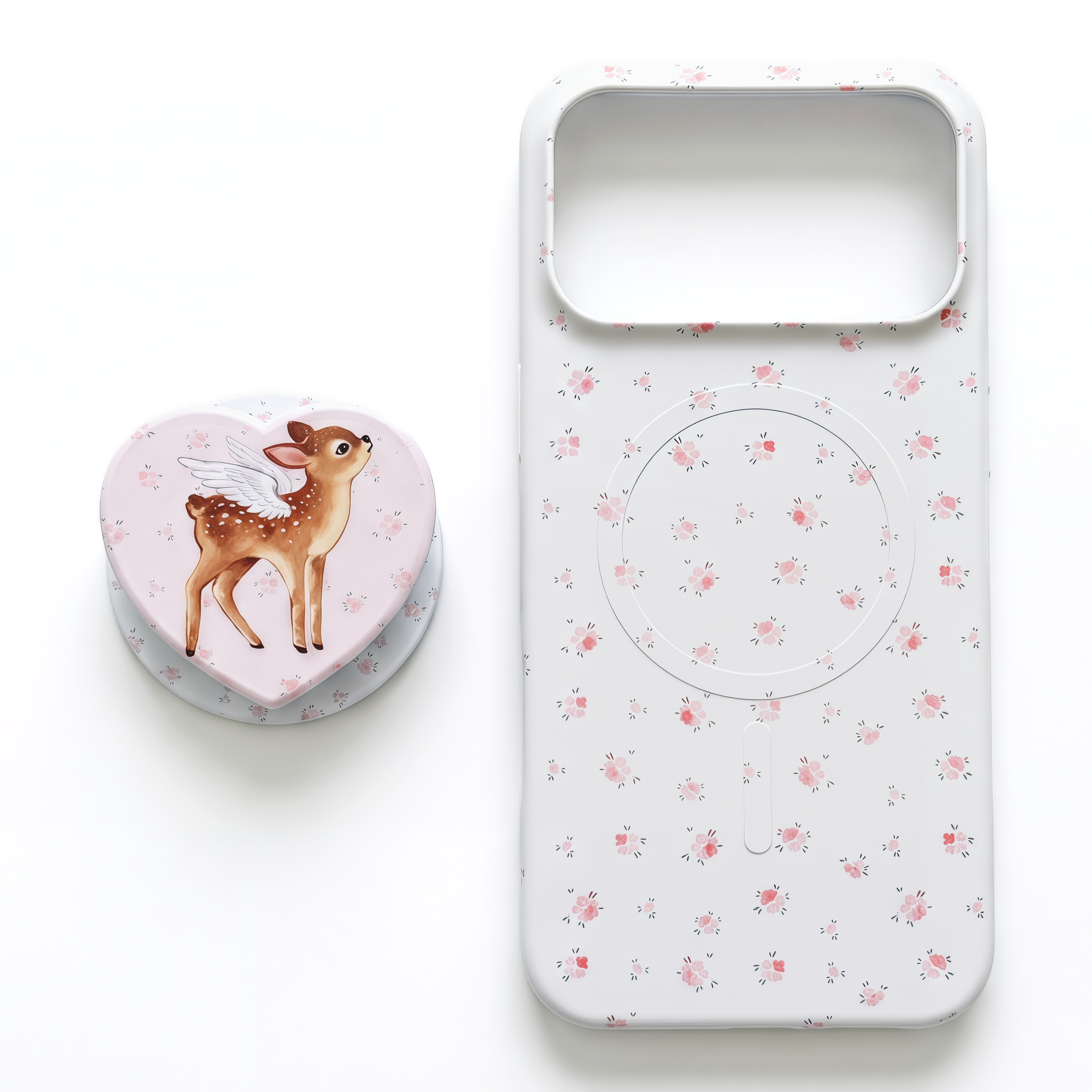 Floral & Deer MagSafe Phone Case