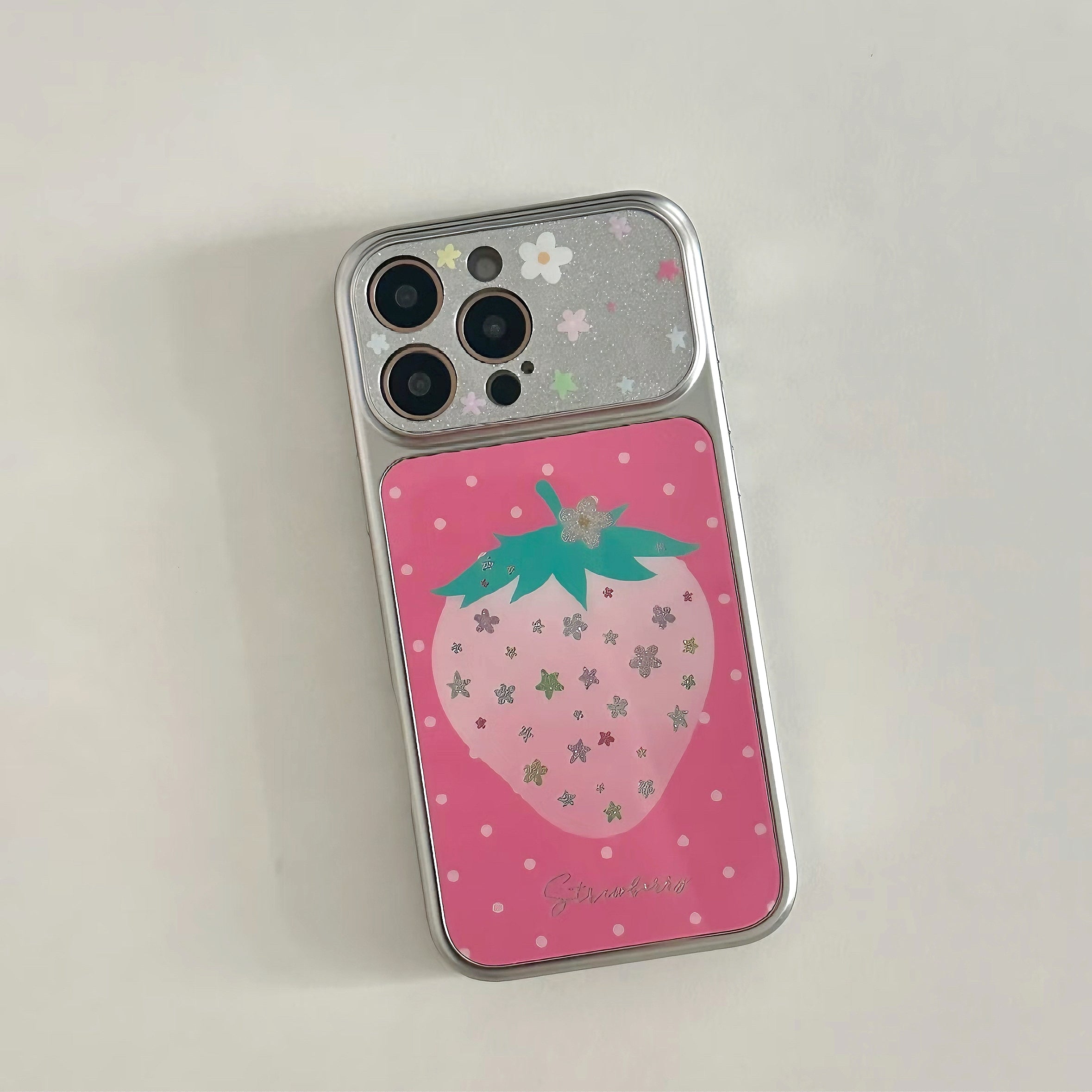 Glitter Strawberry Sparkle Phone Case
