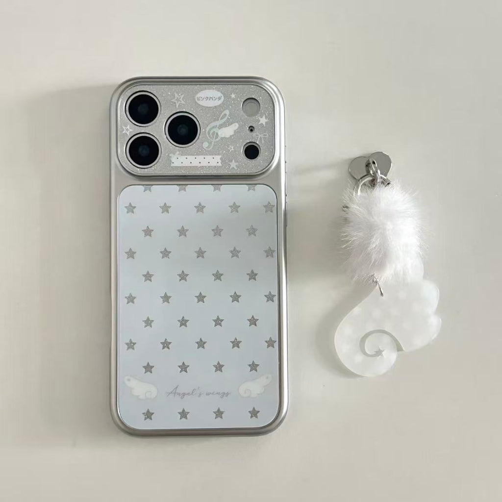 Blue Silver Star Glitter Phone Case
