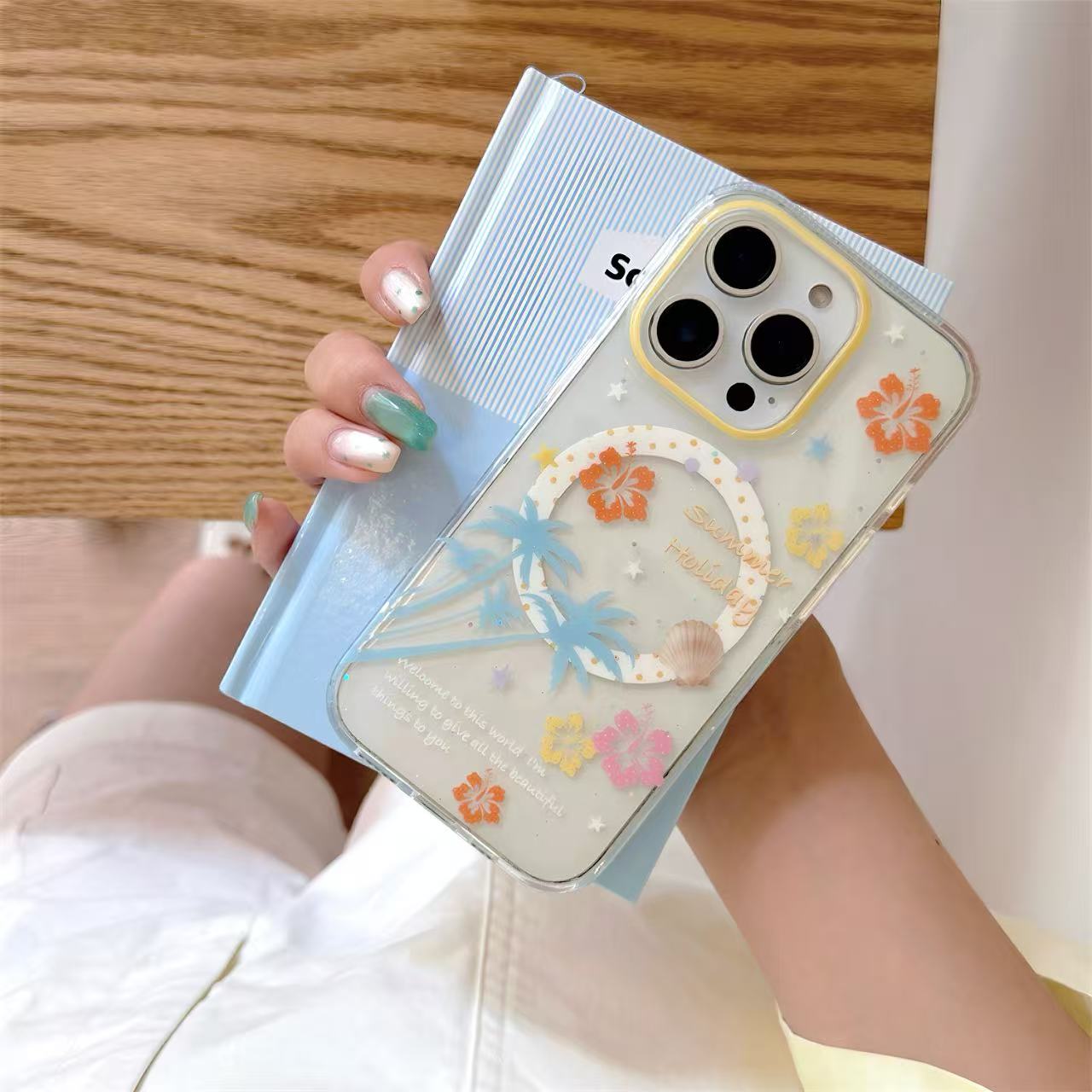 Aesthetic Beach Vacation MagSafe Phone Case