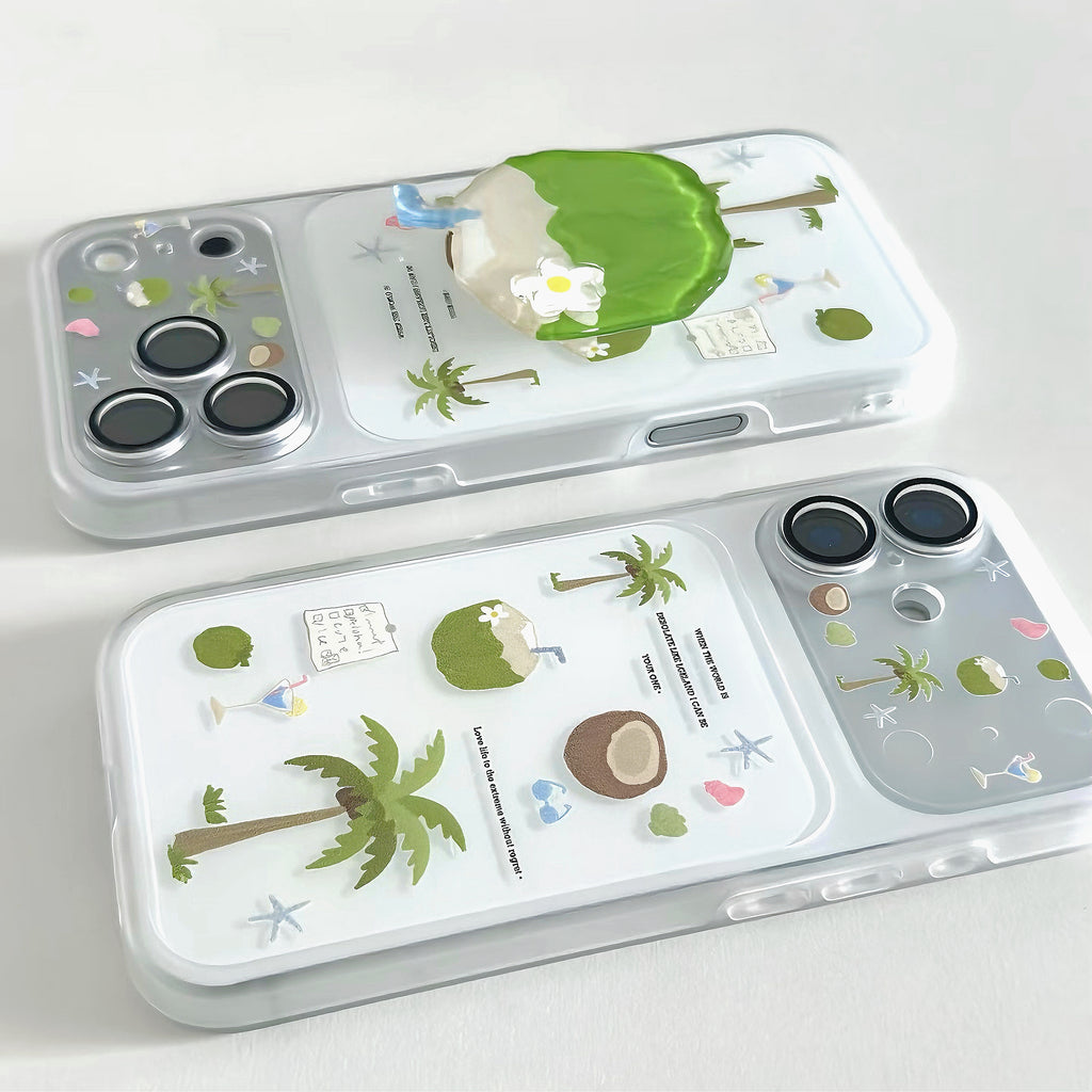 Tropical Island Coconut Tree Phone Case