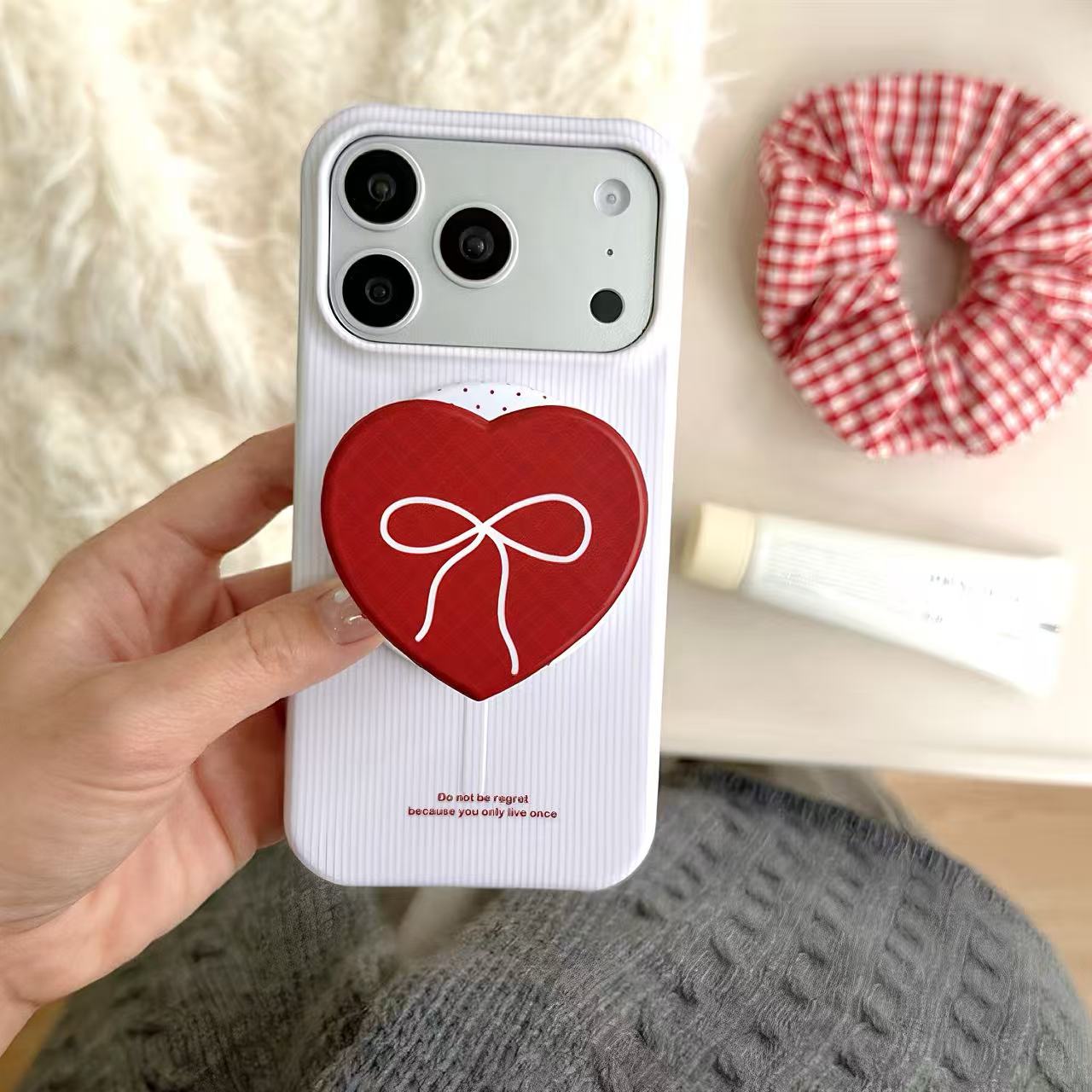 Red Heart & Ribbon YOLO MagSafe Phone Case